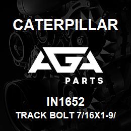 IN1652 Caterpillar TRACK BOLT 7/16X1-9/16 | AGA Parts