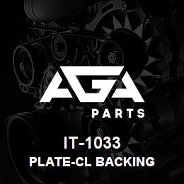 IT-1033 Caterpillar Plate-Cl Backing | AGA Parts IT-1033 Caterpillar Plate-Cl Backing | AGA Parts