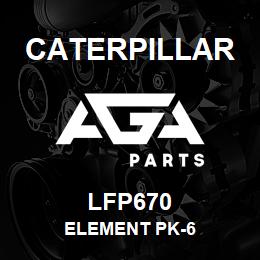 LFP670 Caterpillar ELEMENT PK-6 | AGA Parts
