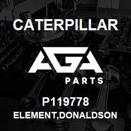 P119778 Caterpillar ELEMENT,DONALDSON | AGA Parts