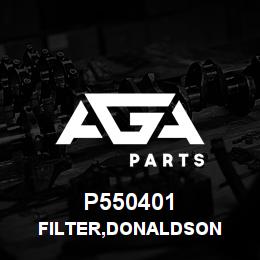 P550401 Caterpillar FILTER,DONALDSON | AGA Parts