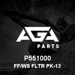 P551000 Caterpillar FF/WS FLTR PK-12 | AGA Parts