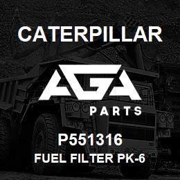 P551316 Caterpillar FUEL FILTER PK-6 | AGA Parts