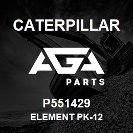 P551429 Caterpillar ELEMENT PK-12 | AGA Parts