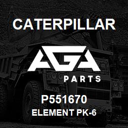 P551670 Caterpillar ELEMENT PK-6 | AGA Parts