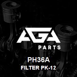 PH36A Caterpillar FILTER PK-12 | AGA Parts