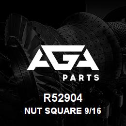 R52904 Caterpillar NUT SQUARE 9/16 | AGA Parts