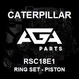 RSC18E1 Caterpillar Ring Set - Piston | AGA Parts