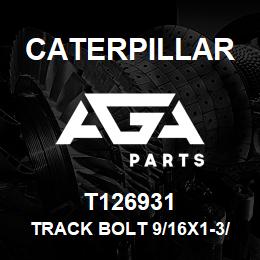 T126931 Caterpillar TRACK BOLT 9/16X1-3/4 | AGA Parts