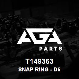 T149363 Caterpillar SNAP RING - D6 | AGA Parts