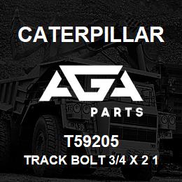 T59205 Caterpillar TRACK BOLT 3/4 X 2 13/32 | AGA Parts