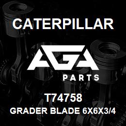 T74758 Caterpillar GRADER BLADE 6X6X3/4 | AGA Parts