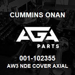 001-102355 Cummins Onan AW3 NDE COVER AXIAL W,O EBS | AGA Parts