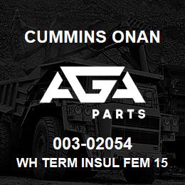 003-02054 Cummins Onan WH TERM INSUL FEM 154509-4 | AGA Parts