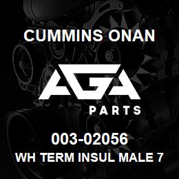 003-02056 Cummins Onan WH TERM INSUL MALE 735093-0 | AGA Parts