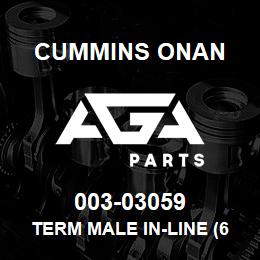 003-03059 Cummins Onan TERM MALE IN-LINE (60006-2) | AGA Parts