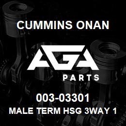 003-03301 Cummins Onan MALE TERM HSG 3WAY 180940-0 | AGA Parts