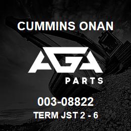 003-08822 Cummins Onan TERM JST 2 - 6 | AGA Parts