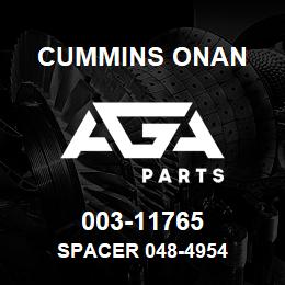 003-11765 Cummins Onan SPACER 048-4954 | AGA Parts