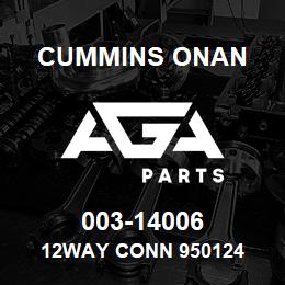 003-14006 Cummins Onan 12WAY CONN 950124 | AGA Parts