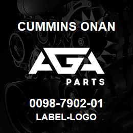 0098-7902-01 Cummins Onan LABEL-LOGO | AGA Parts