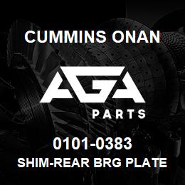0101-0383 Cummins Onan SHIM-REAR BRG PLATE | AGA Parts