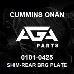 0101-0425 Cummins Onan SHIM-REAR BRG PLATE | AGA Parts