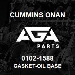 0102-1588 Cummins Onan GASKET-OIL BASE | AGA Parts