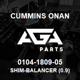 0104-1809-05 Cummins Onan SHIM-BALANCER (0.9) | AGA Parts