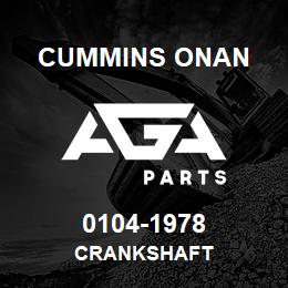 0104-1978 Cummins Onan CRANKSHAFT | AGA Parts
