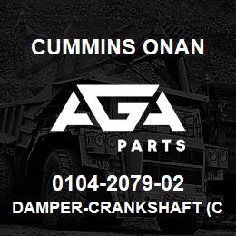0104-2079-02 Cummins Onan DAMPER-CRANKSHAFT (COVER PLT) | AGA Parts
