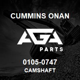 0105-0747 Cummins Onan CAMSHAFT | AGA Parts