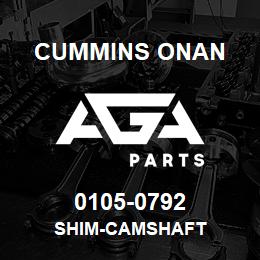 0105-0792 Cummins Onan SHIM-CAMSHAFT | AGA Parts