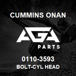0110-3593 Cummins Onan BOLT-CYL HEAD | AGA Parts