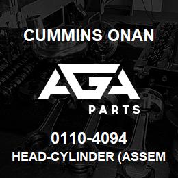 0110-4094 Cummins Onan HEAD-CYLINDER (ASSEMBLY) | AGA Parts