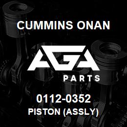 0112-0352 Cummins Onan PISTON (ASSLY) | AGA Parts