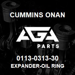 0113-0313-30 Cummins Onan EXPANDER-OIL RING | AGA Parts
