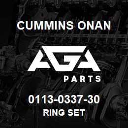 0113-0337-30 Cummins Onan RING SET | AGA Parts