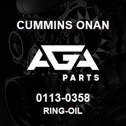 0113-0358 Cummins Onan RING-OIL | AGA Parts