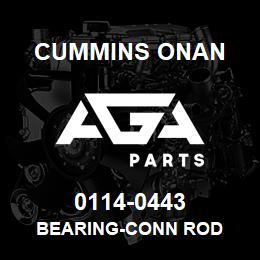 0114-0443 Cummins Onan BEARING-CONN ROD | AGA Parts