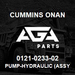 0121-0233-02 Cummins Onan PUMP-HYDRAULIC (ASSY) | AGA Parts
