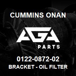 0122-0872-02 Cummins Onan BRACKET - OIL FILTER | AGA Parts