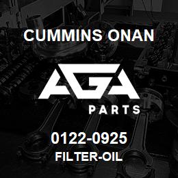 0122-0925 Cummins Onan FILTER-OIL | AGA Parts