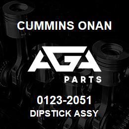 0123-2051 Cummins Onan DIPSTICK ASSY | AGA Parts