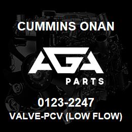 0123-2247 Cummins Onan VALVE-PCV (LOW FLOW) | AGA Parts