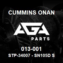 013-001 Cummins Onan STP-34007 - SN105D SLIP RING | AGA Parts