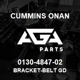 0130-4847-02 Cummins Onan BRACKET-BELT GD | AGA Parts