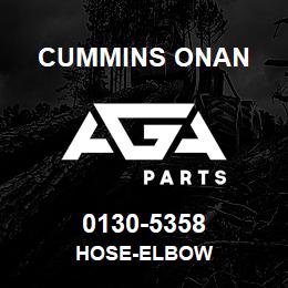 0130-5358 Cummins Onan HOSE-ELBOW | AGA Parts