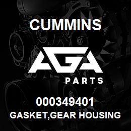 000349401 Cummins GASKET,GEAR HOUSING | AGA Parts