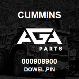 000908900 Cummins DOWEL,PIN | AGA Parts